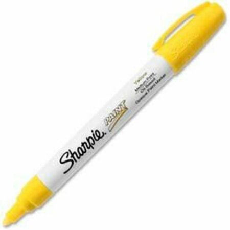 SANFORD Sharpie Paint Marker, OilBased, Medium, Yellow Ink 35554